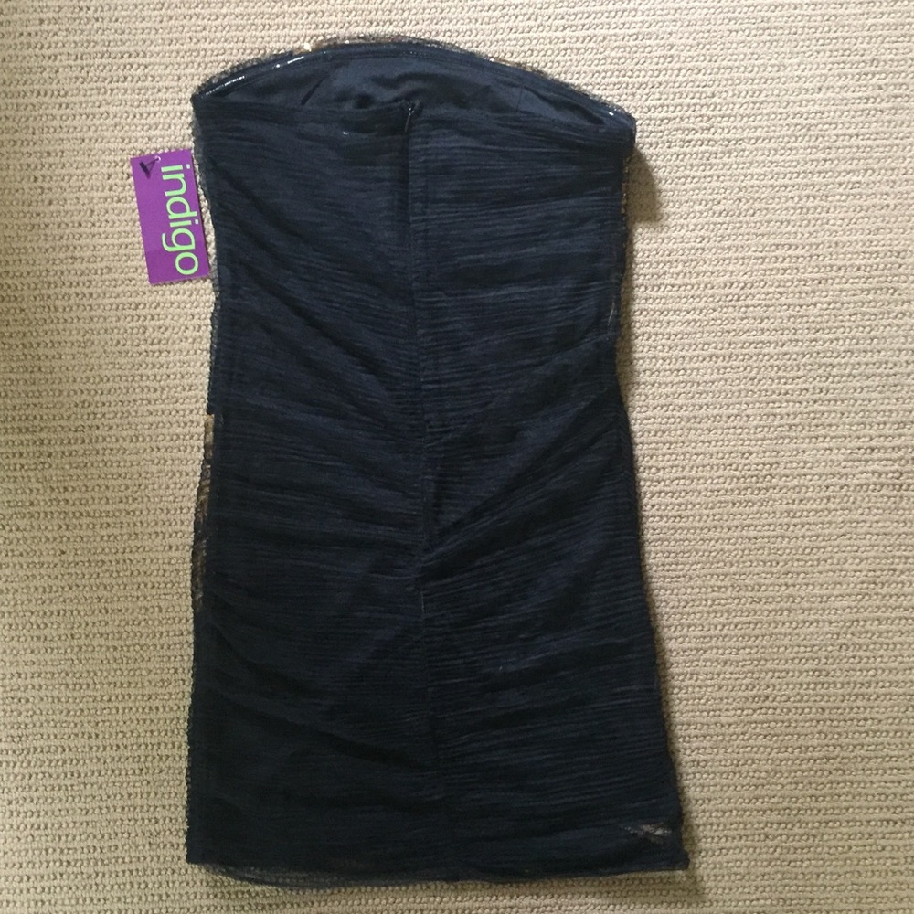 C LUCE strapless black and gold dress size medium - Picture 2 of 3